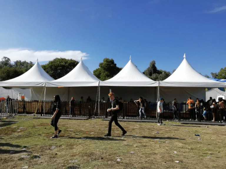 Toldos para festivales al aire libre